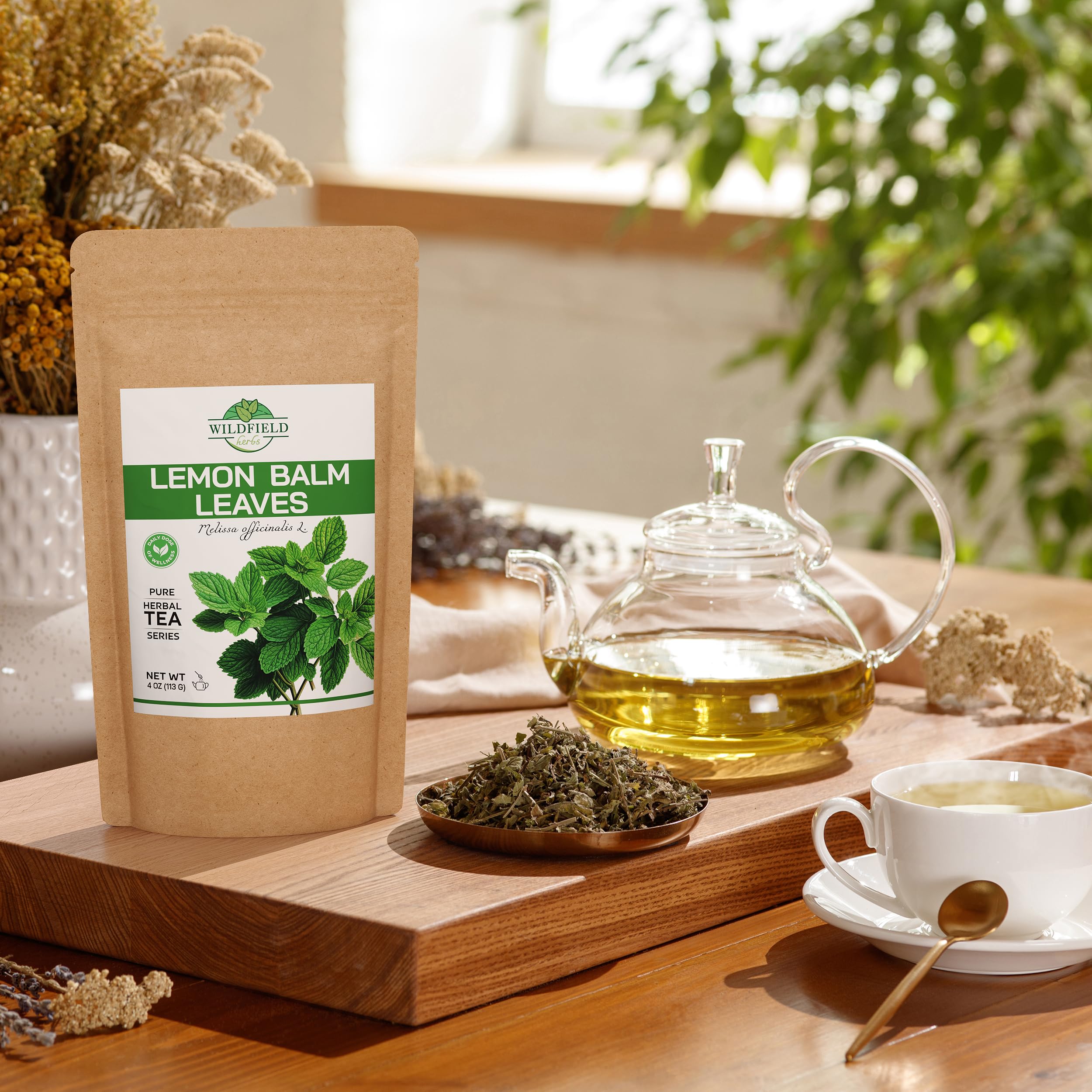 Amazon.com : 4 oz. Dried Lemon Balm Herb Frontier Loose Lemon Balm